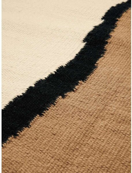 Ferm LIVING - Soil Kelim Rug 140x200 Dark Пясък /Off-white ferm LIVING