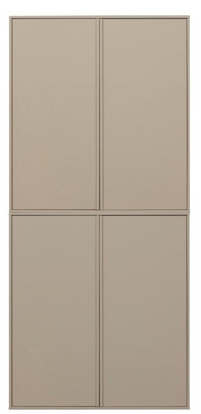 Кремав модулен гардероб от борова дървесина 100x220 cm Daily – vtwonen