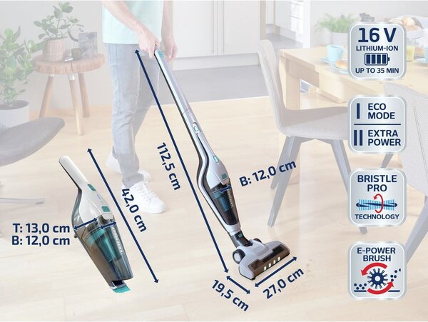Безжична прахосмукачка Rotaro PowerVac 2v1 – LEIFHEIT