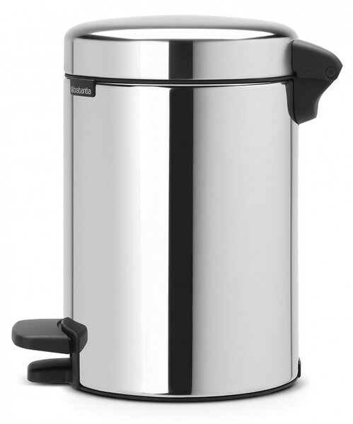 Кош за боклук с педал Brabantia NewIcon 648997, 3 л, Плавно затваряне, Противоплъзгаща основа, Инокс