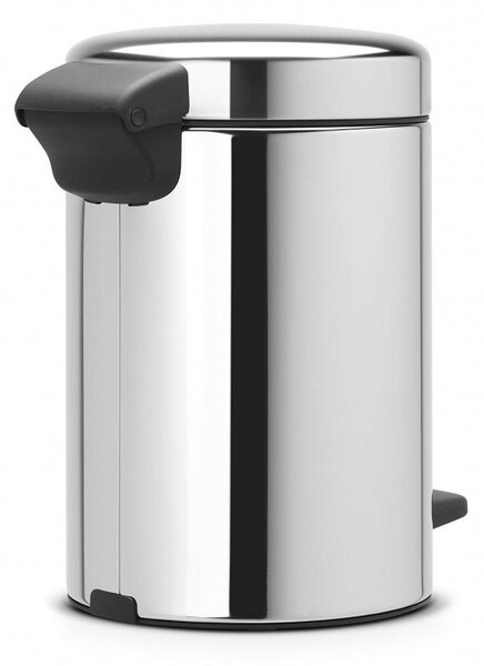 Кош за боклук с педал Brabantia NewIcon 648997, 3 л, Плавно затваряне, Противоплъзгаща основа, Инокс