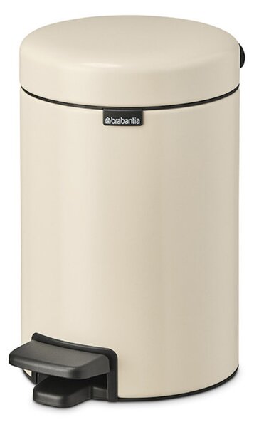 Кош за боклук с педал Brabantia NewIcon 1005523, 3 л, Плавно затваряне, Противоплъзгаща основа, Бежов