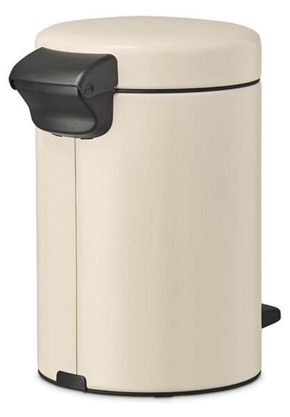 Кош за боклук с педал Brabantia NewIcon 1005523, 3 л, Плавно затваряне, Противоплъзгаща основа, Бежов