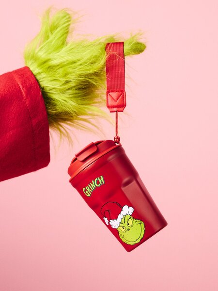 Sinsay - Термос с коледен принт Grinch - многоцветен