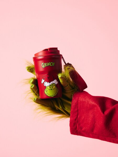 Sinsay - Термос с коледен принт Grinch - многоцветен