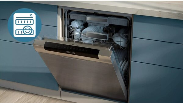 Двоен фритюрник с горещ въздух Philips NA351/00, 2750 W, 6+3 л, 80-200C, 1.5 кг, 8 програми, Сензорен дисплей, Копиране и синхронизиране, Черен/Сребрист