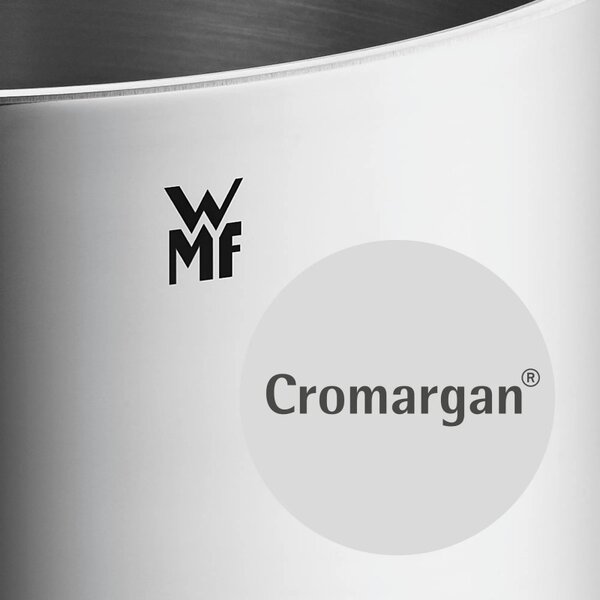 Комплект тенджери WMF Quality One 3201112133, 9 части, Cromargan неръждаема стомана, Фурна до 250°C, TransTherm основа, Индукция, Сребрист