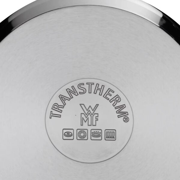 Комплект тенджери WMF Quality One 3201112133, 9 части, Cromargan неръждаема стомана, Фурна до 250°C, TransTherm основа, Индукция, Сребрист