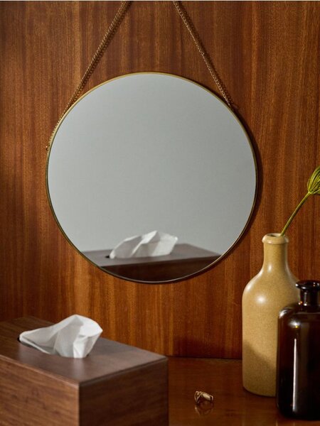 Sinsay - Кръгло висящо огледало с верижка - златно