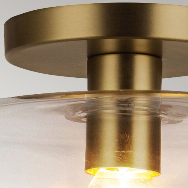 Alora Mood ALM-SYLVIA-SF-BG-CL - Таванно осветително тяло SYLVIA 1xE27/60W/230V златно