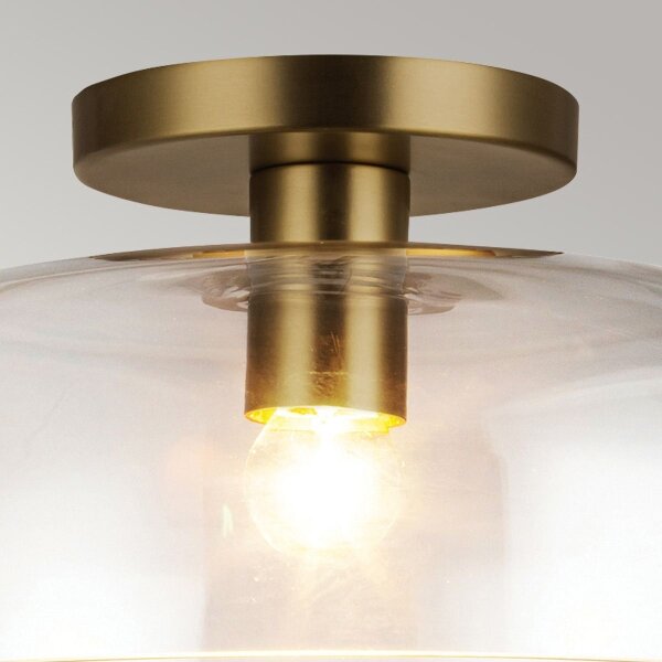 Alora Mood ALM-SYLVIA-SF-BG-CL - Таванно осветително тяло SYLVIA 1xE27/60W/230V златно