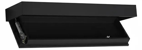 Floatshelf™ стенен рафт със скрито отделение (53 X 17,5 X 5 Cm), Черен