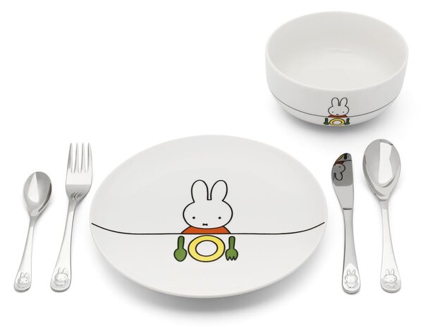 Порцеланов детски комплект за хранене 6 бр. Miffy – Zilverstad