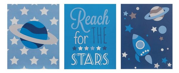 Детски картини в комплект от 3 броя 16x20 cm Reach for the Stars - Premier Housewares