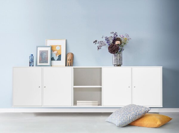 Бяла висяща библиотека 220x61 cm Mistral – Hammel Furniture