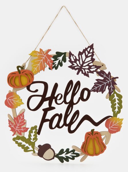 Sinsay - Есенна висяща декорация с надпис „Hello Fall“ - многоцветен