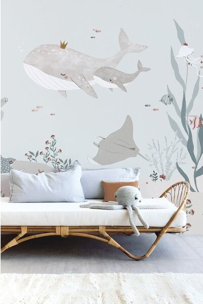 Детски тапет 400 cm x 248 cm Dreamy Seabed - Lilipinso