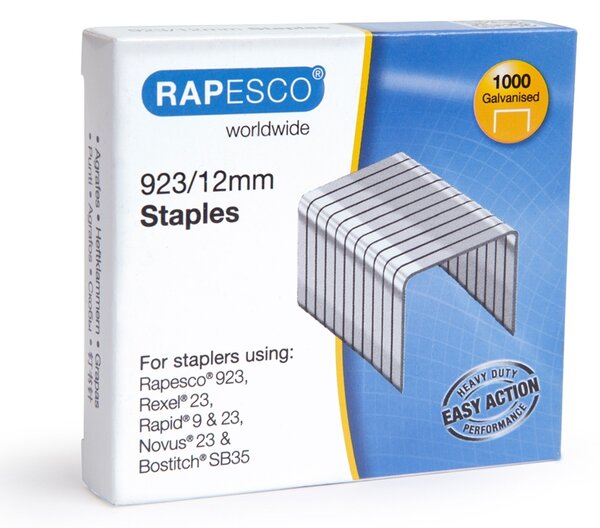 Rapesco Телчета за телбод, размер 23/12 mm, 1000 броя