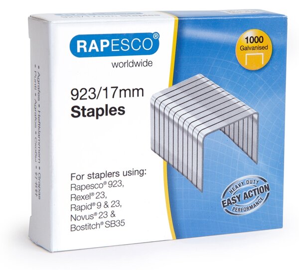 Rapesco Телчета за телбод, размер 23/17 mm, 1000 броя