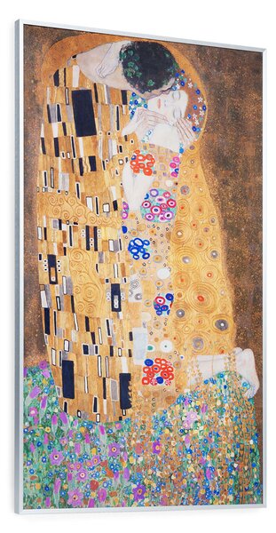 Klarstein Wonderwall Air Art Kuss, инфрачервен отоплител, 101 x 60 см, 600 W, инсталиране на стена, дистанционно управление