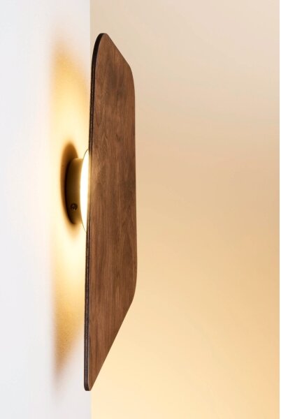 LED стенен аплик BUTTON LED/4W/230V 41x25 cm орехов декор