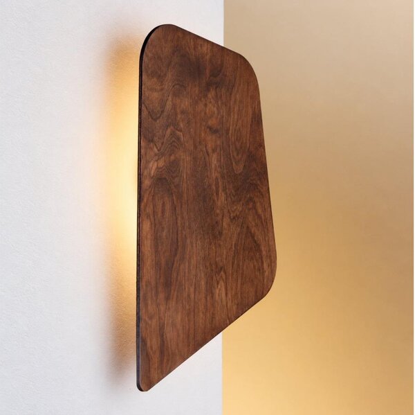 LED стенен аплик BUTTON LED/4W/230V 41x25 cm орехов декор