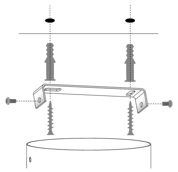 LED стенно осветително тяло DROP LED/4W/230V черно