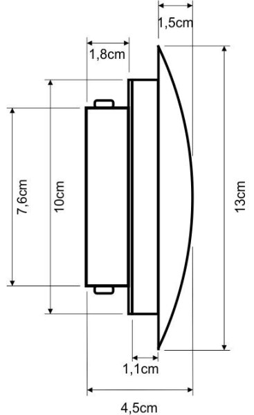 LED настенно осветително тяло DROP LED/4W/230V бежово