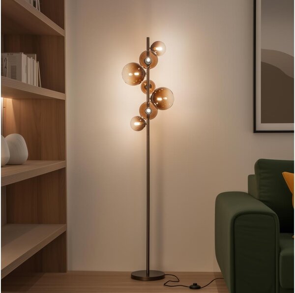 BRILAGI - LED подова лампа MILLA 7xG9/3W/230V кафява/опушена