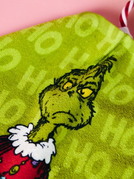 Sinsay - Комплект детски памучни кърпи за ръце с коледен мотив 2 pack Grinch - зeлeн