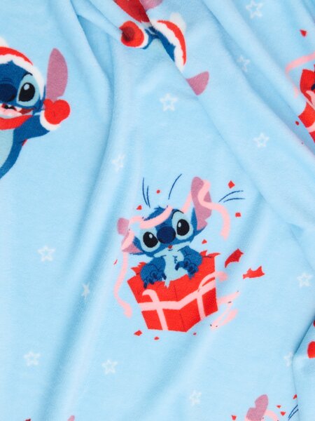 Sinsay - Детско коледно одеяло Stitch - бледосиньо