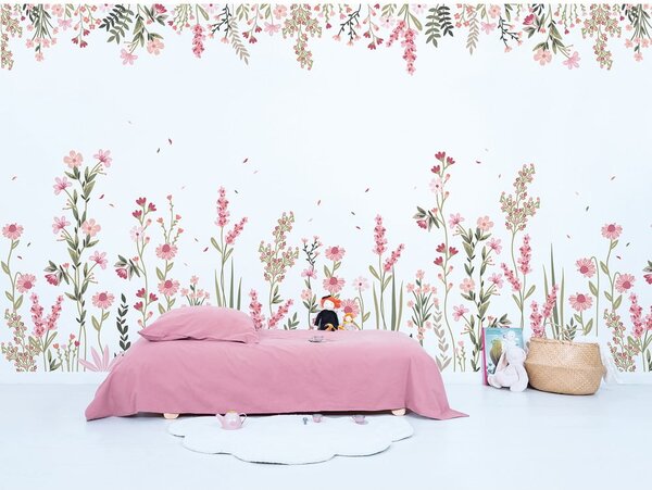 Детски тапет 200 cm x 248 cm A Field Of Flowers - Lilipinso