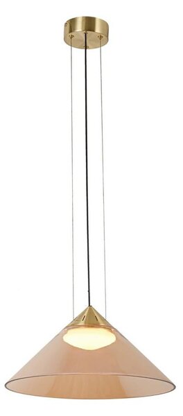 Полилей на кабел PRESTO 1xGX53/10W/230V Ø42 см златист/димчато бежов