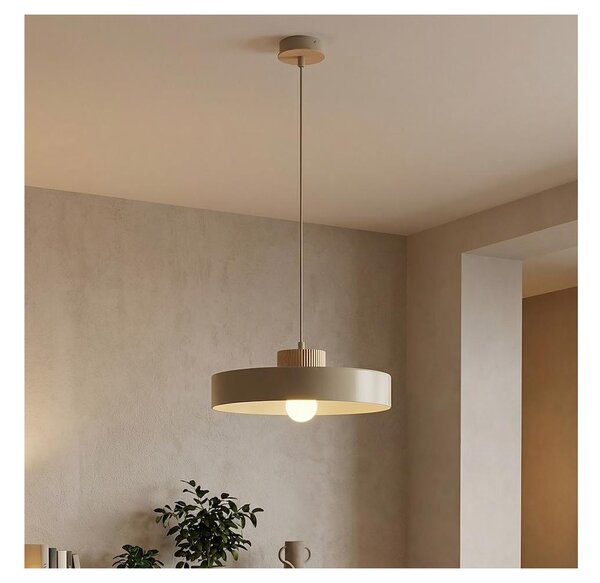 Полилей на кабел KIVI 1xE27/15W/230V бежов