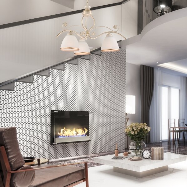 Brilagi - LED полилей на верига ANTICO 3xE27/60W/230V 3000K, бяла патина