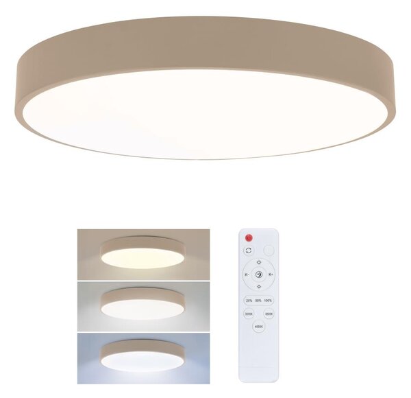 Brilagi - Димируемо LED таванно осветително тяло POOL LED/36W/230V, диаметър 30 см, бежово + дистанционно управление