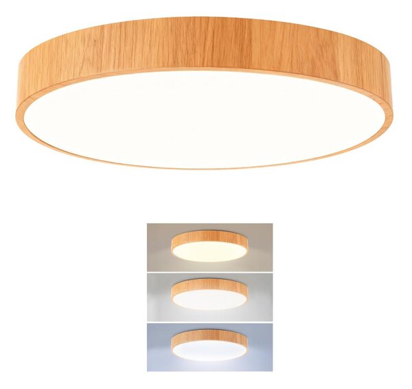 Brilagi - LED плафон POOL LED/36W/230V 3000/4000/6000K диам. 30 см дървесен декор