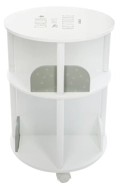 Детски въртящ шкаф за книги atmosphera, MDF - Сив