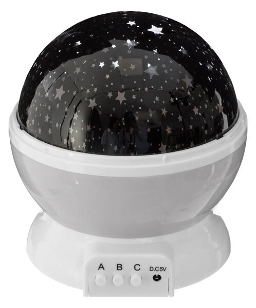 Детски нощен прожектор с батерии atmosphera Cosmos - Сив