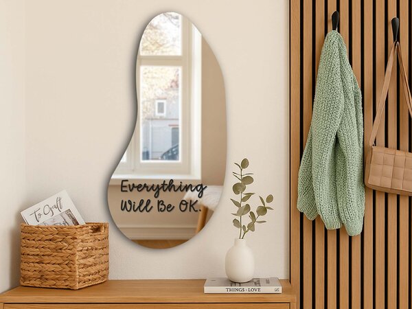 Стикер за огледало S17 – Everything Will Be OK. 39x15
