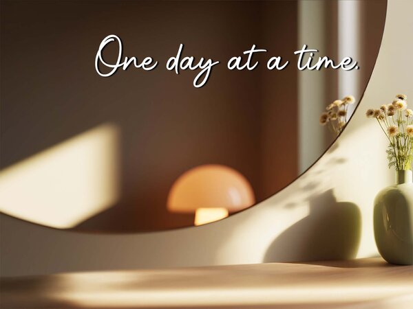Стикер за огледало S24 – One day at time