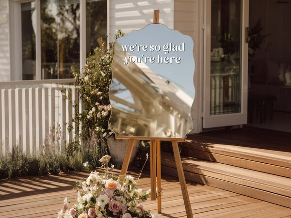 Стикер за огледало S43 – We're so glad you're here