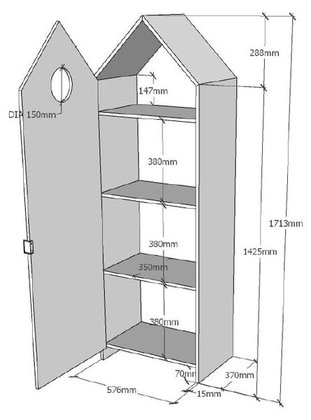 Розов гардероб за къща Casami - Vipack