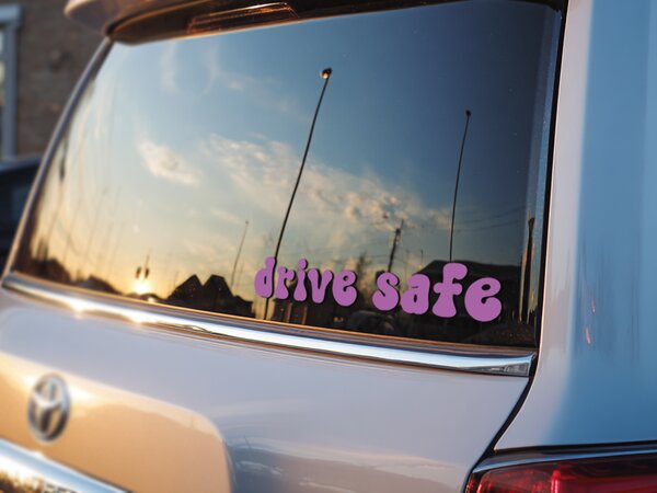 Стикер за огледало S37 – Drive safe 39x7