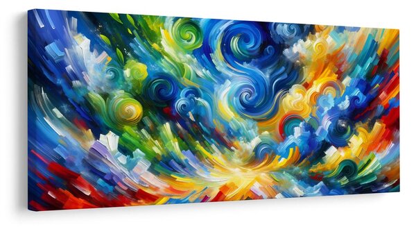 Картина на платно – Динамични цветни потоци