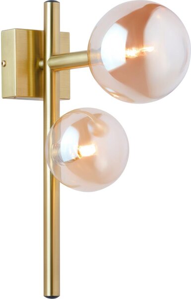 Jupiter 1900 - Стенно осветително тяло NEPTUN 2xG9/14W/230V златисто/опушено бежово