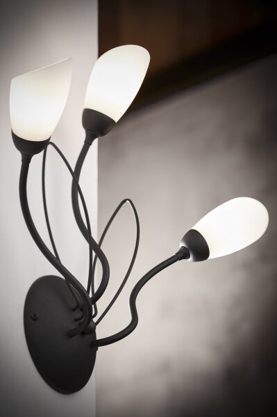 Jupiter 2059 - Стенно осветително тяло GLORIOSA 3xG9/14W/230V, черно