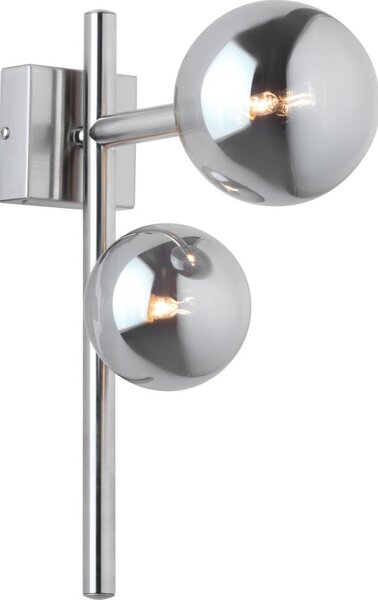Jupiter 1903 - Стенно осветително тяло NEPTUN 2xG9/14W/230V матов хром/пушечно сиво