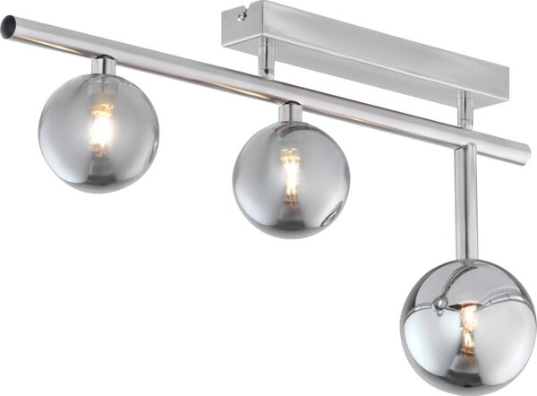 Jupiter 1901 - Плафонен полилей NEPTUN 3xG9/14W/230V матов хром/димно сиво