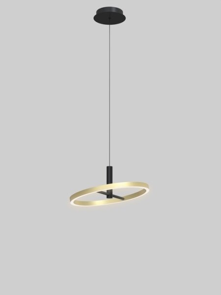 Wofi 6016-104L - LED димируем полилей на кабел BREST LED/19W/230V черен/златист